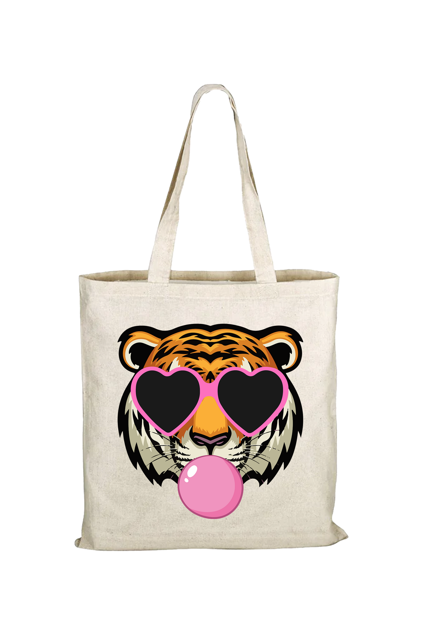 tiger with bubblegum tote